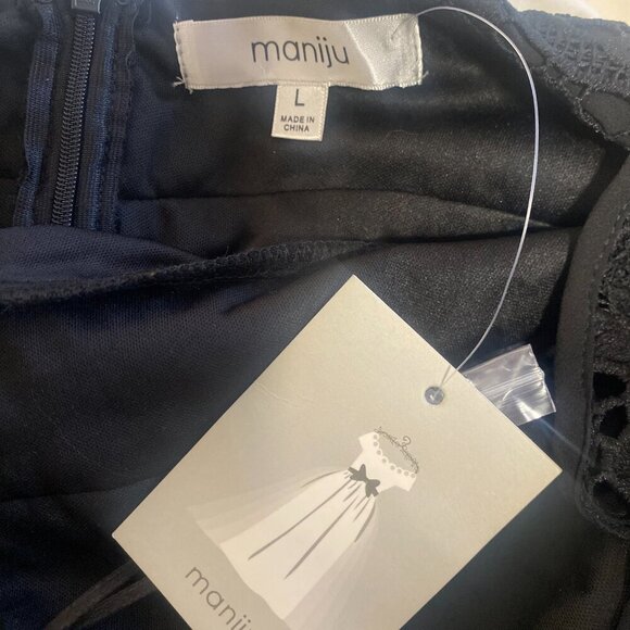 Elegant Black Lace Women's Dress - Picture 10 of 10